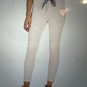 Umgee Moto Jeggings with pin tuck zipper